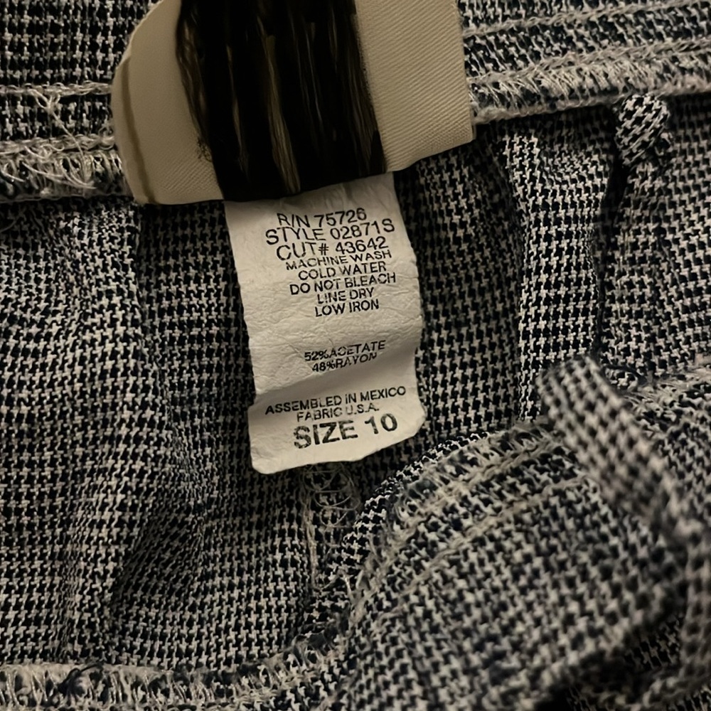 Teddi Vintage Micro Pattern Drawstring Loose Pant… - image 2